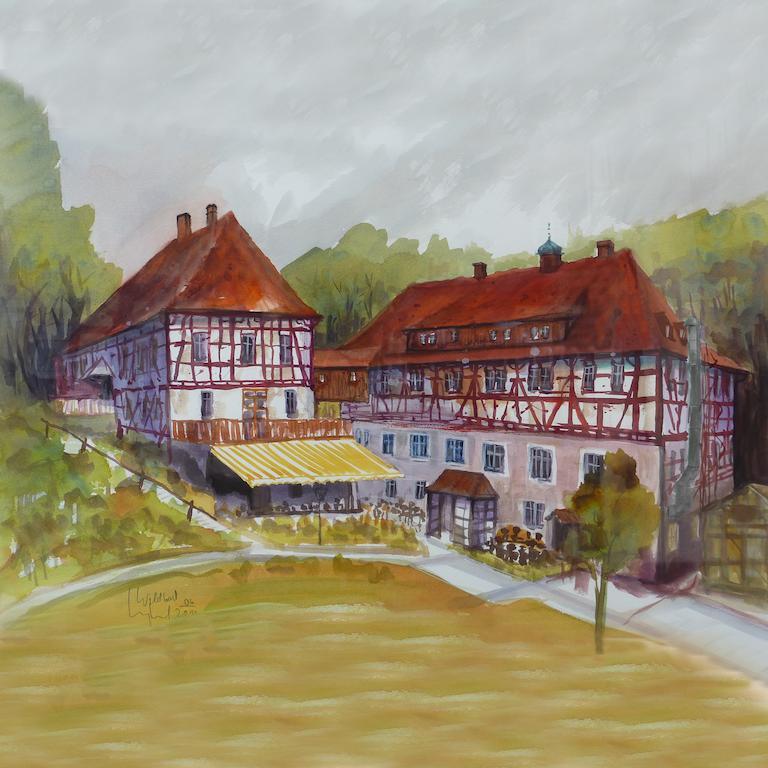Waldgasthof Wildbad Burgbernheim Kültér fotó